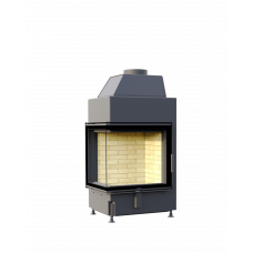 ASTOV П2С 600 (3D, левая), каминная топка, 6 кВт