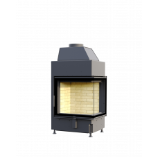 ASTOV П2С 600 (3D, правая), каминная топка, 6 кВт