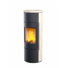 ASTOV R1.0 L K (Крема Беж), стальная печь-камин, 5 кВт