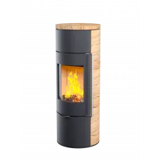 ASTOV R1.0 L K (Песчаник), стальная печь-камин, 5 кВт