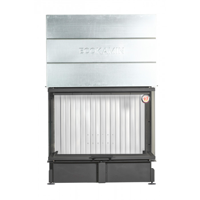ЭКОКАМИН ДЕЛЬТА 1200х800х450 P, каминная топка, 22 кВт
