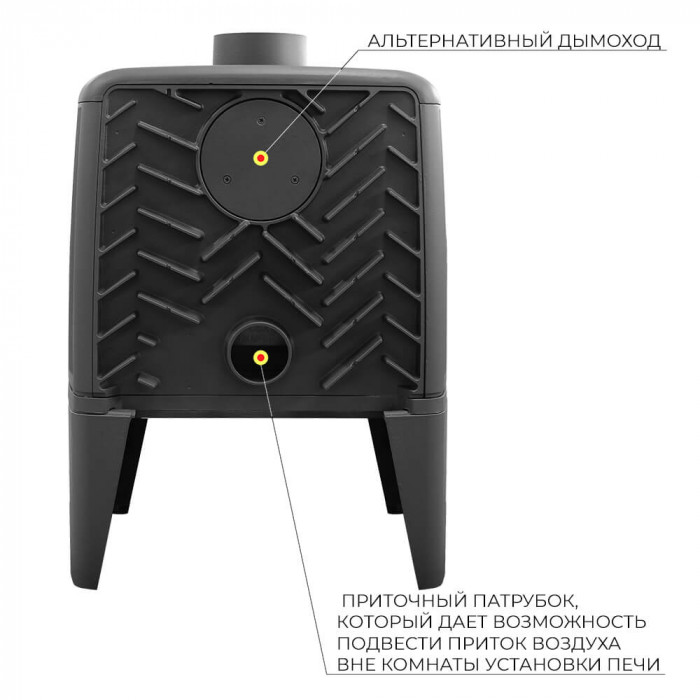 EVEREST M12 чугунная печь-камин, 12 кВт