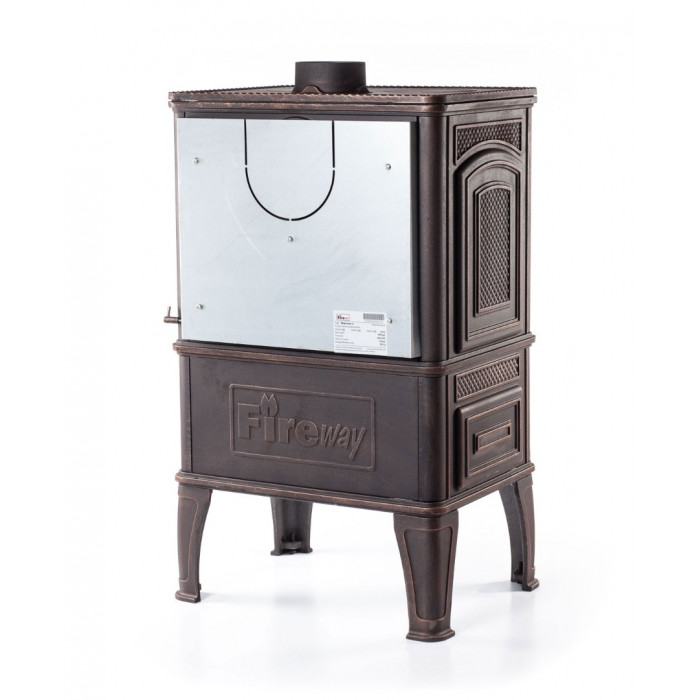 FIREWAY DACHA Патина, чугунная печь-камин, 12.5 кВт