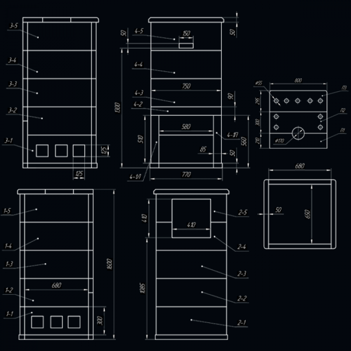 ТЕХНОЛИТ КОМПЛЕКТ ГРОМ 50 (П2), Русский пар 1600/50 талькохлорит