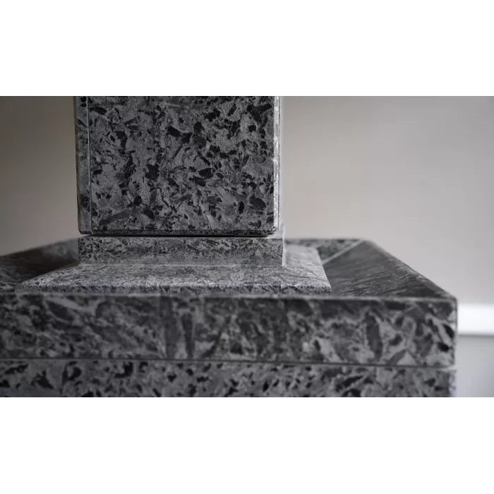 PROMETALL АТМОСФЕРА XL в облицовке ИМПЕРИЯ Пироксенит Элит (комплект), чугунная банная печь