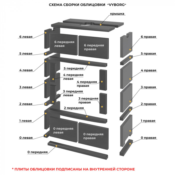 ASTON Вертикаль "VYBORG" Талькохлорит, камин, 10 кВт