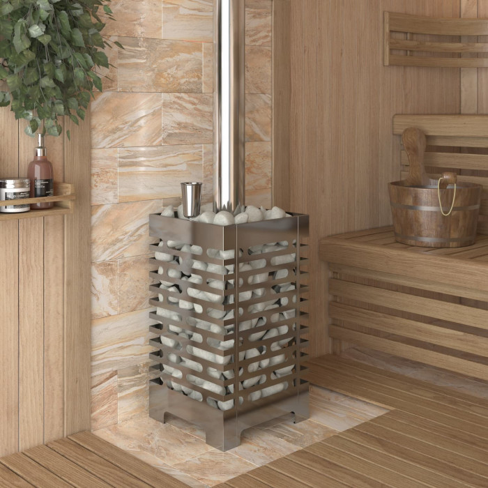 ASTON 20 INOX АКВА из нержавеющей стали банная печь